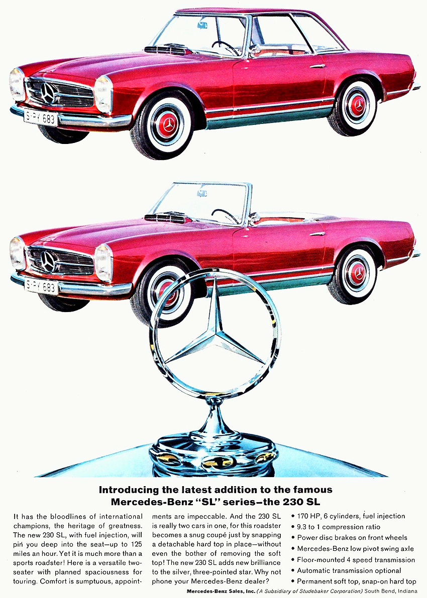 1964 Mercedes Auto Advertising